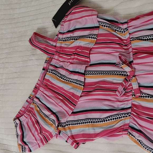 Beautiful Style picapino little girl stripes jumpsuit size 5 NWOT. - Picture 4 of 6
